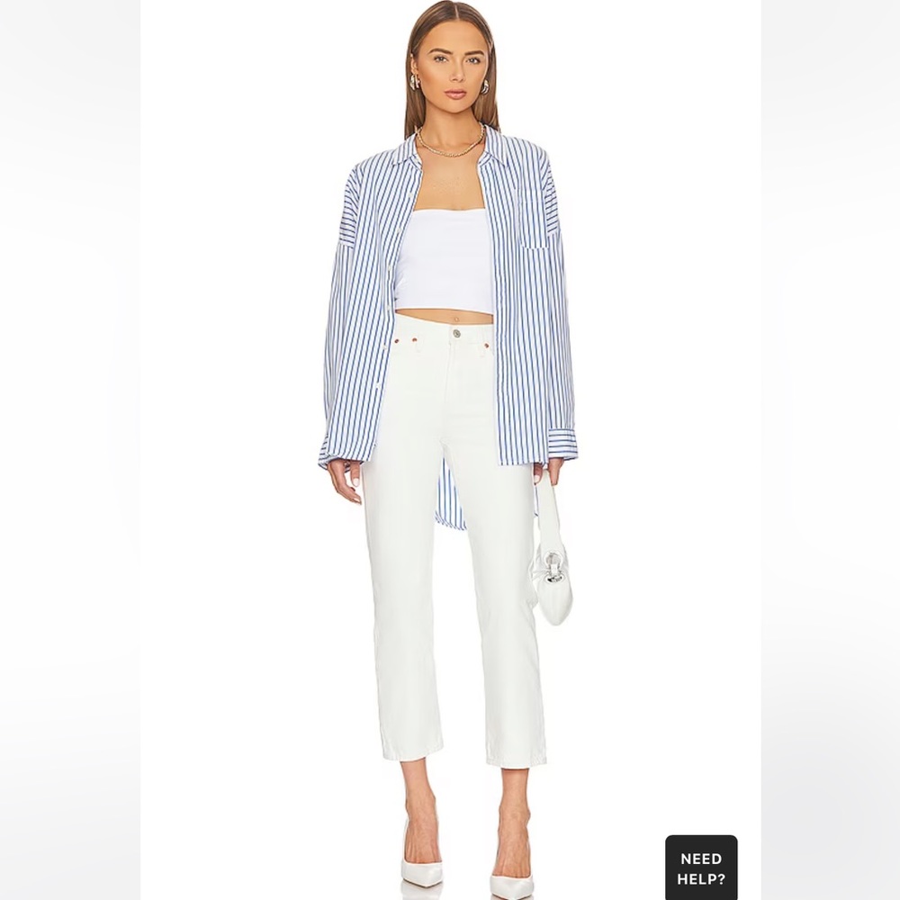 Levi wedgie straight white